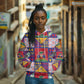 Haiti Christmas Hoodie Patchwork Style
