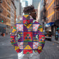 Haiti Christmas Hoodie Patchwork Style