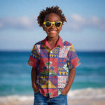 Haiti Christmas Kid Hawaiian Shirt Patchwork Style