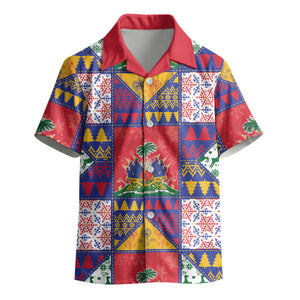 Haiti Christmas Kid Hawaiian Shirt Patchwork Style