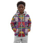 Haiti Christmas Kid Hoodie Patchwork Style