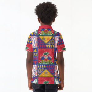 Haiti Christmas Kid Polo Shirt Patchwork Style