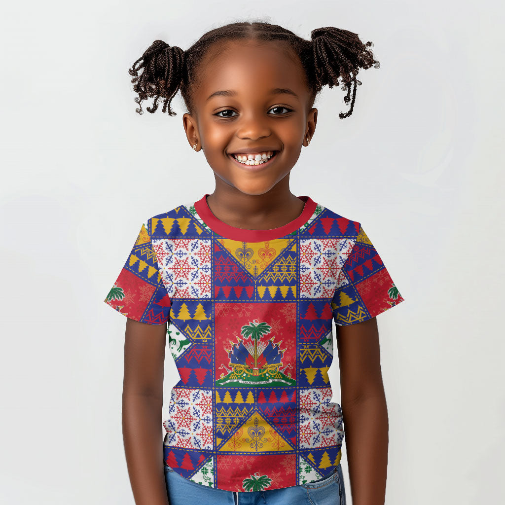 Haiti Christmas Kid T shirt Patchwork Style