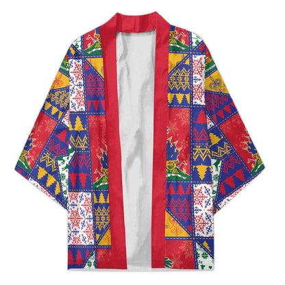 Haiti Christmas Kimono Patchwork Style
