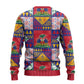 Haiti Christmas Ugly Christmas Sweater Patchwork Style