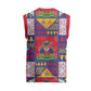 Haiti Christmas Knitted V-Neck Vest Patchwork Style
