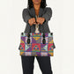 Haiti Christmas Leather Bag Patchwork Style