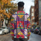 Haiti Christmas Long Sleeve Shirt Patchwork Style