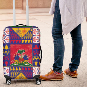Haiti Christmas Luggage Cover Patchwork Style