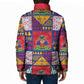 Haiti Christmas Padded Jacket Patchwork Style