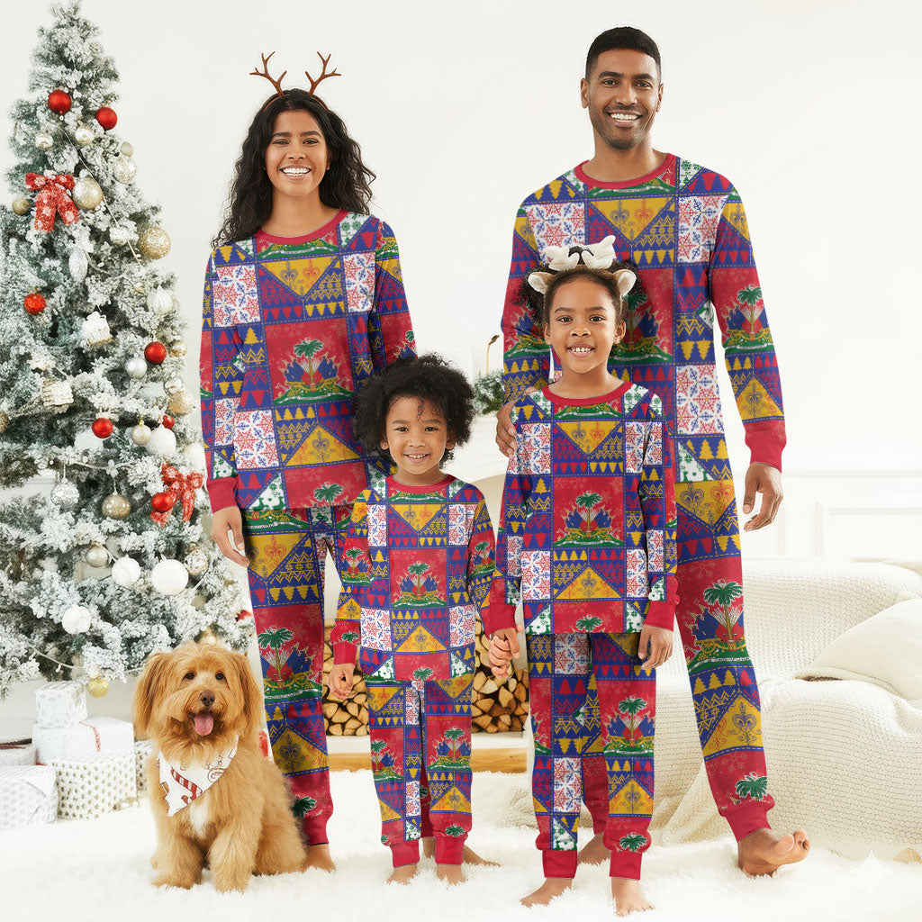 Haiti Christmas Pajama Set Patchwork Style