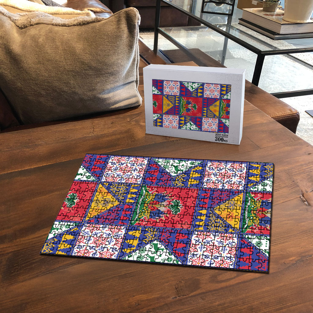 Haiti Christmas Puzzle Patchwork Style