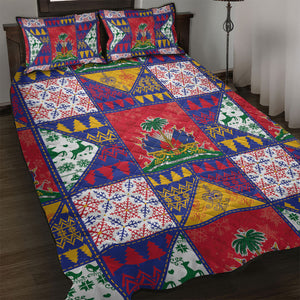 Haiti Christmas Quilt Bed Set Patchwork Style