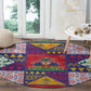 Haiti Christmas Round Carpet Patchwork Style