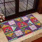 Haiti Christmas Rubber Doormat Patchwork Style