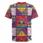Haiti Christmas Rugby Jersey Patchwork Style
