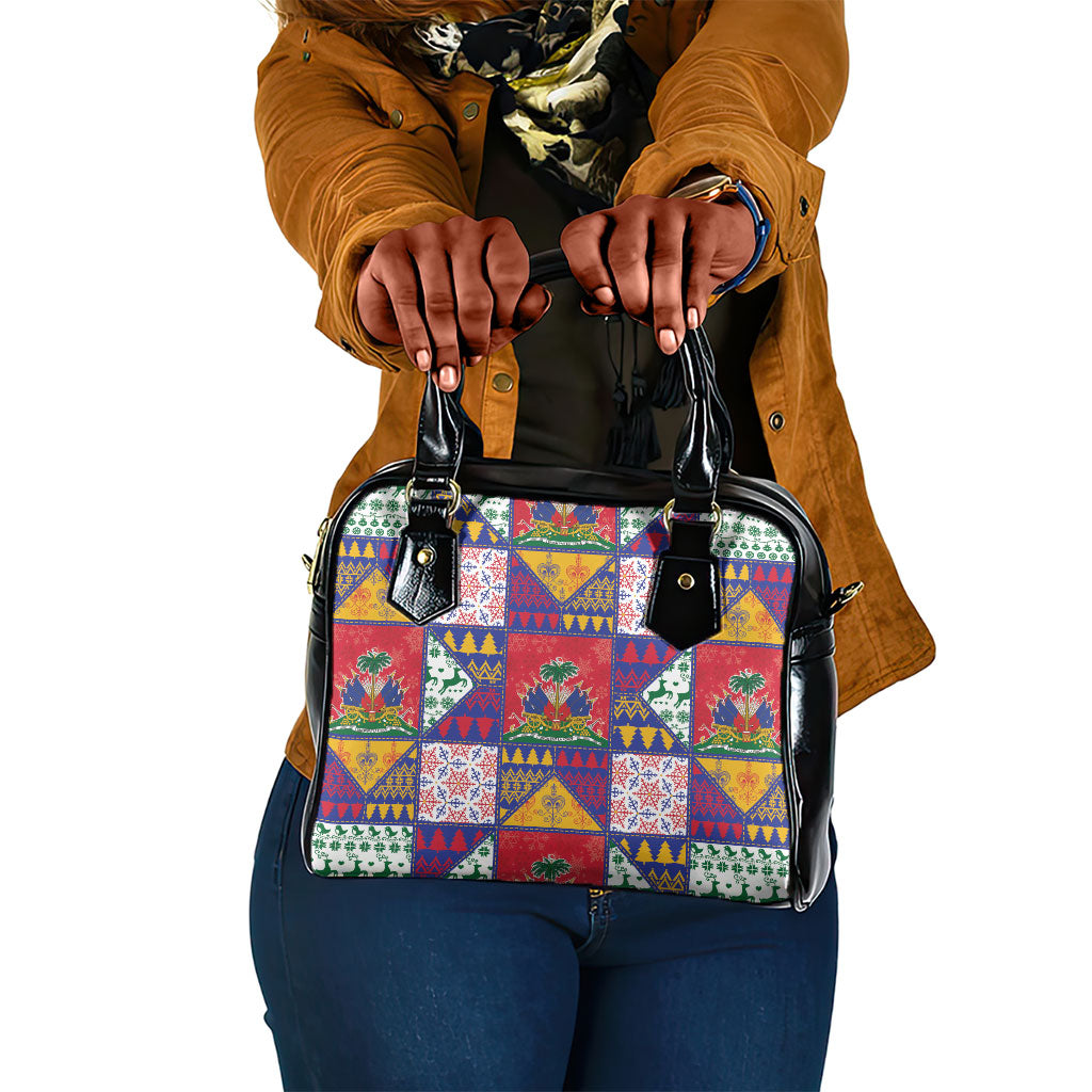 Haiti Christmas Shoulder Handbag Patchwork Style