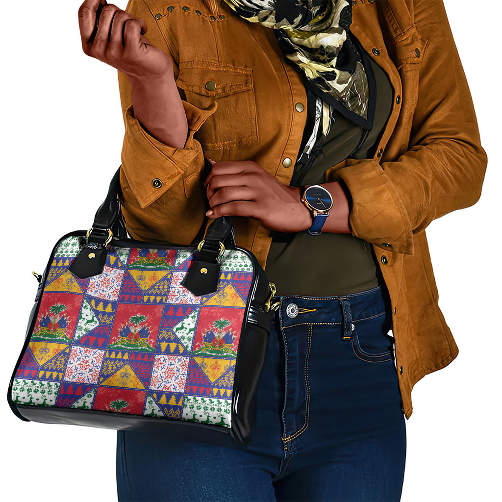 Haiti Christmas Shoulder Handbag Patchwork Style