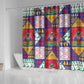 Haiti Christmas Shower Curtain Patchwork Style