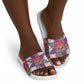 Haiti Christmas Slide Sandals Patchwork Style