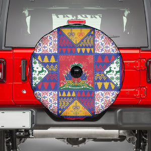 Haiti Christmas Spare Tire Cover Patchwork Style