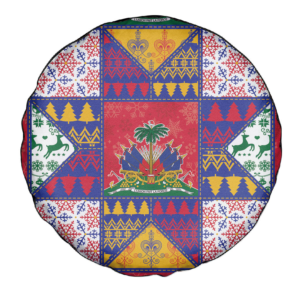 Haiti Christmas Spare Tire Cover Patchwork Style