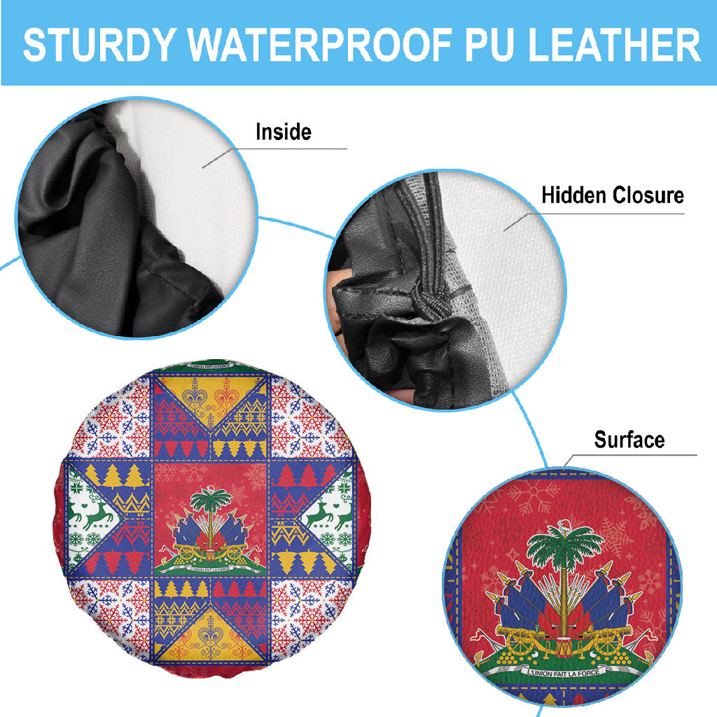 Haiti Christmas Spare Tire Cover Patchwork Style