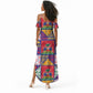 Haiti Christmas Summer Maxi Dress Patchwork Style