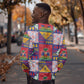 Haiti Christmas Sweatshirt Patchwork Style