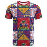 Haiti Christmas T shirt Patchwork Style