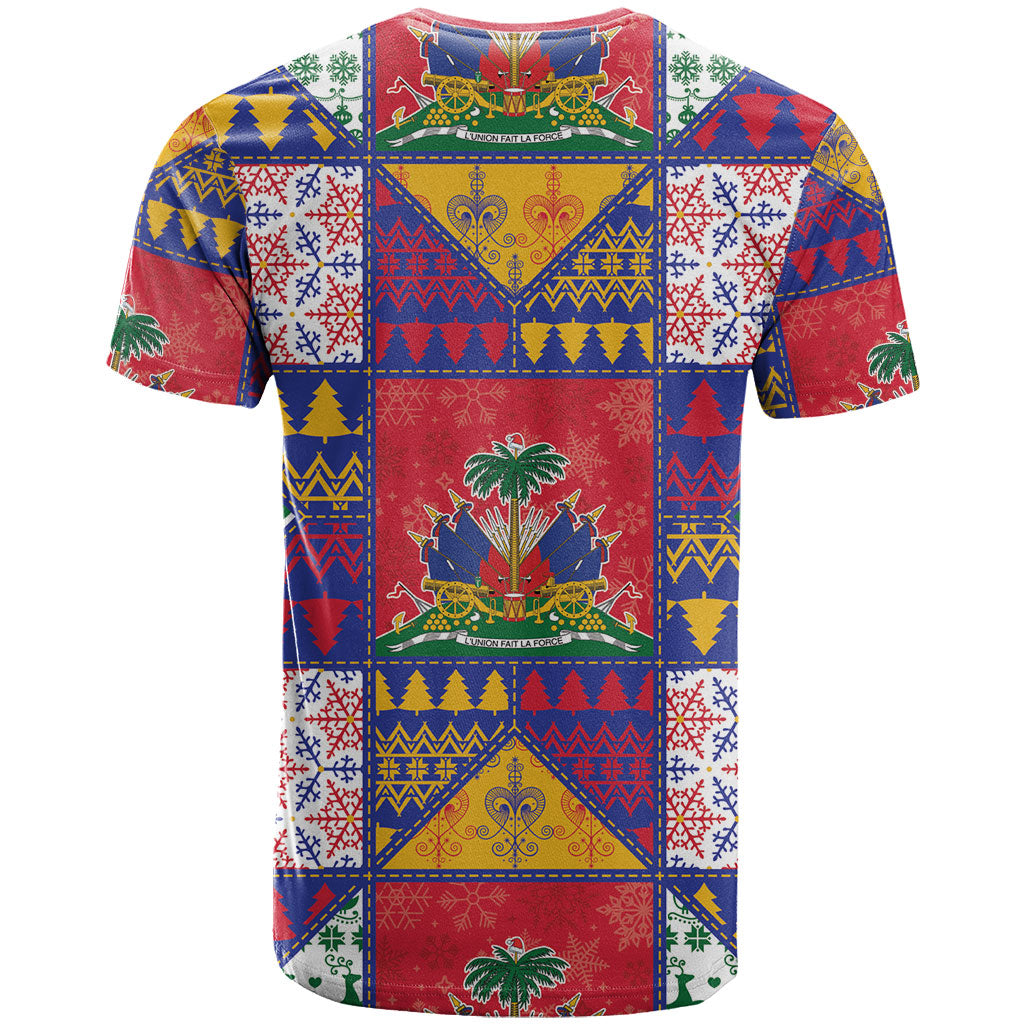 Haiti Christmas T shirt Patchwork Style
