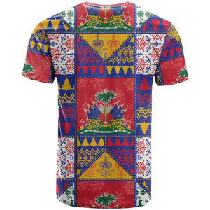 Haiti Christmas T shirt Patchwork Style