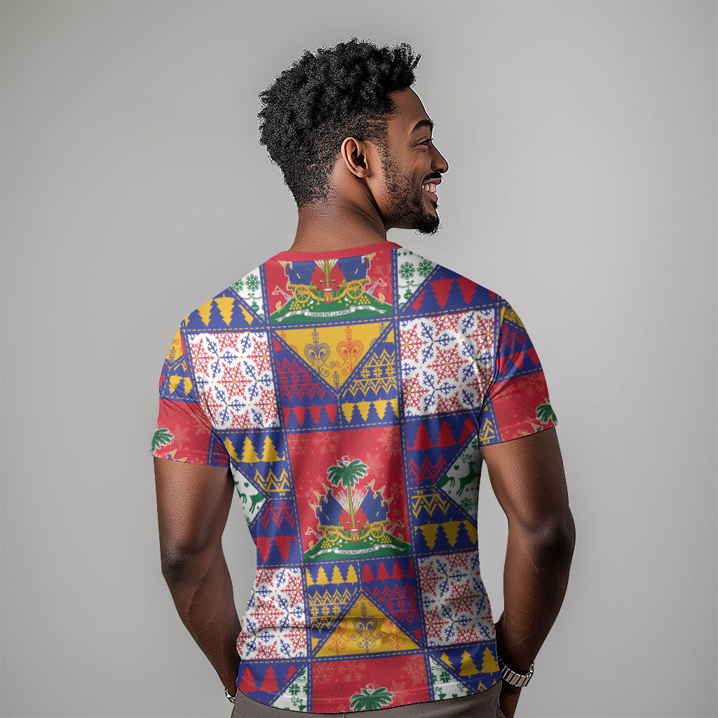 Haiti Christmas T shirt Patchwork Style