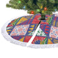 Haiti Christmas Tree Skirt Patchwork Style
