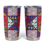 Haiti Christmas Tumbler Cup Patchwork Style