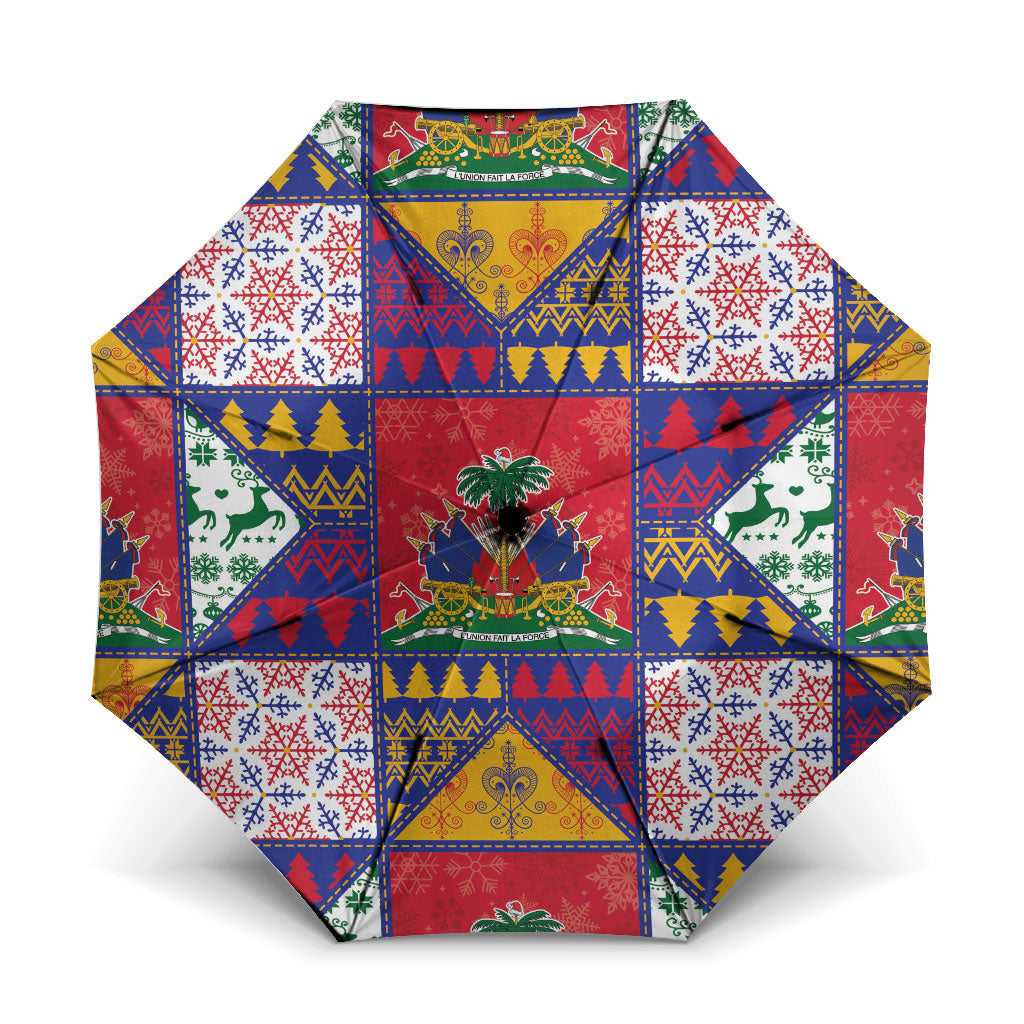 Haiti Christmas Umbrella Patchwork Style