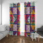 Haiti Christmas Window Curtain Patchwork Style