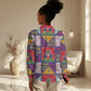 Haiti Christmas Women Casual Shirt Patchwork Style