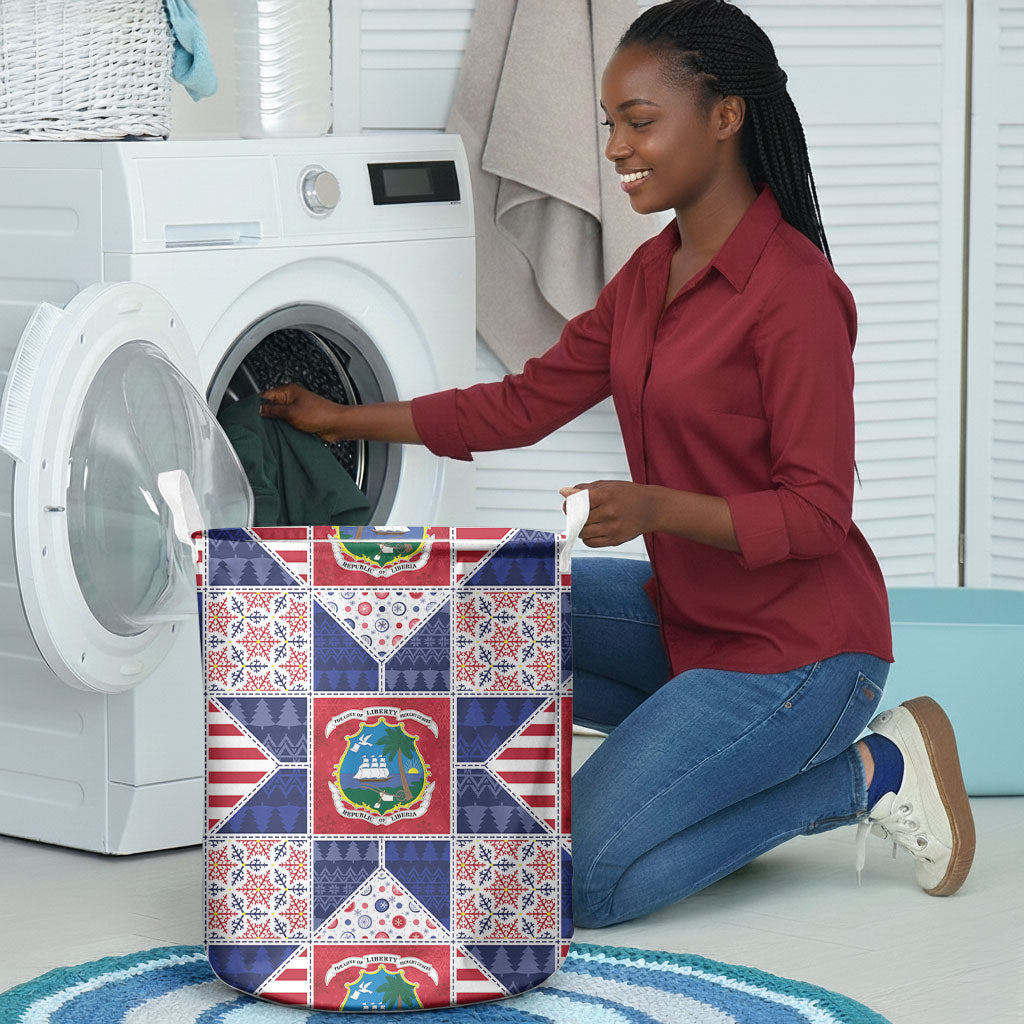 Liberia Christmas Laundry Basket Patchwork Style