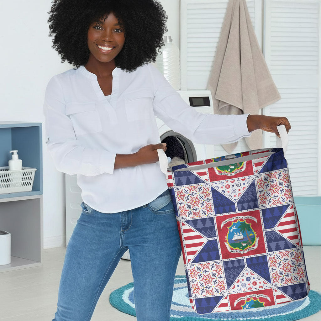 Liberia Christmas Laundry Basket Patchwork Style