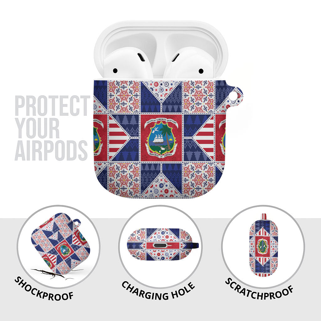 Liberia Christmas AirPods Case Patchwork Style