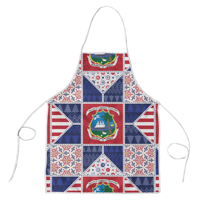 Liberia Christmas Apron Patchwork Style