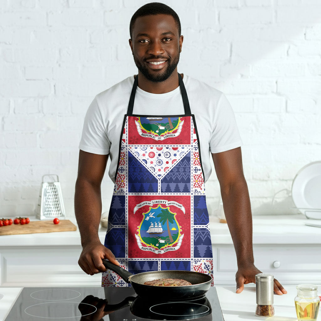 Liberia Christmas Apron Patchwork Style