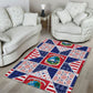 Liberia Christmas Area Rug Patchwork Style
