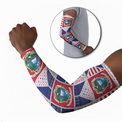 Liberia Christmas Arm Sleeves Patchwork Style