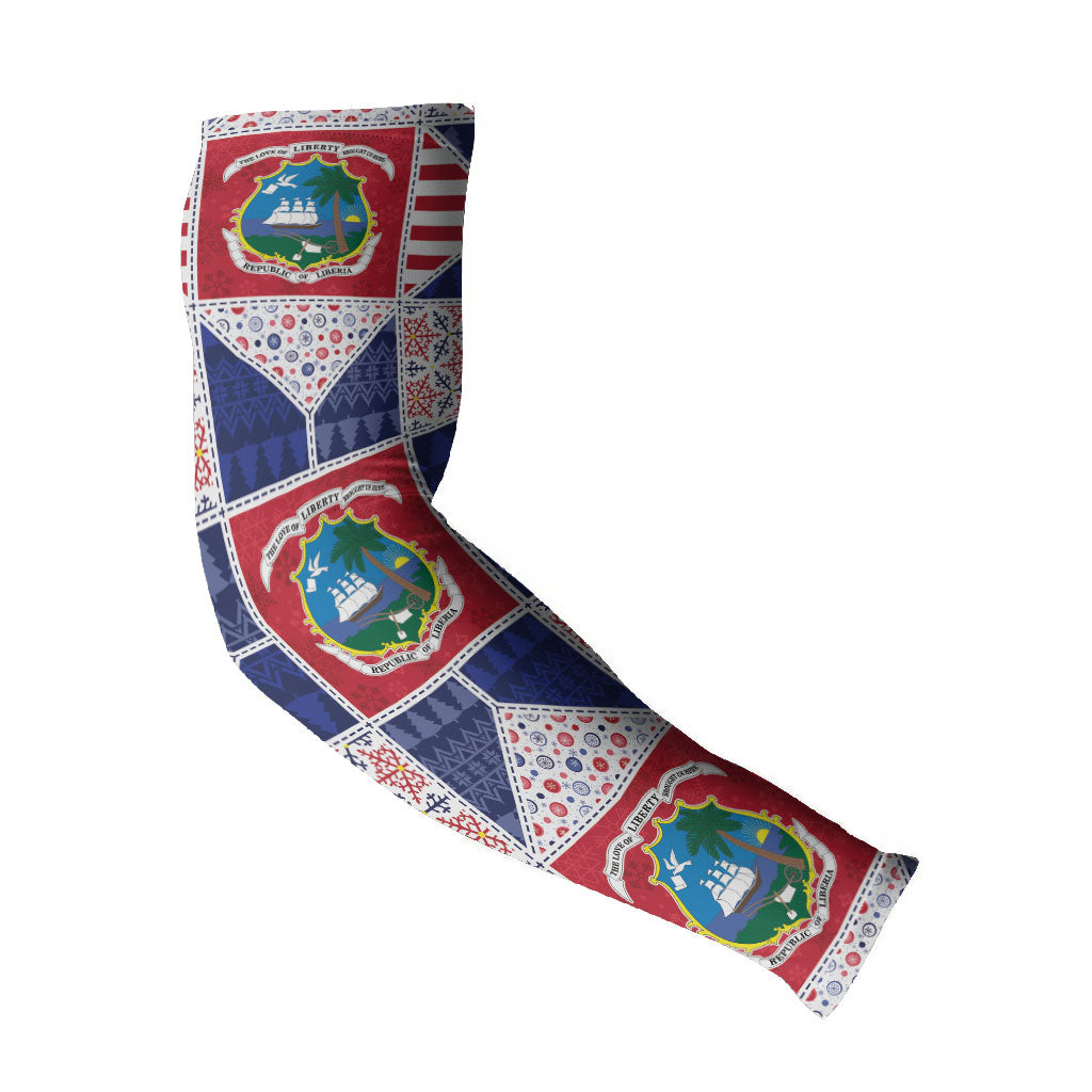 Liberia Christmas Arm Sleeves Patchwork Style