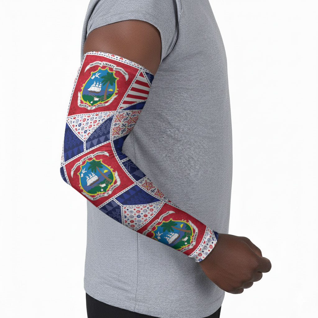 Liberia Christmas Arm Sleeves Patchwork Style
