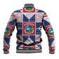 Liberia Christmas Baseball Jacket Patchwork Style