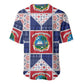 Liberia Christmas Baseball Jersey Patchwork Style