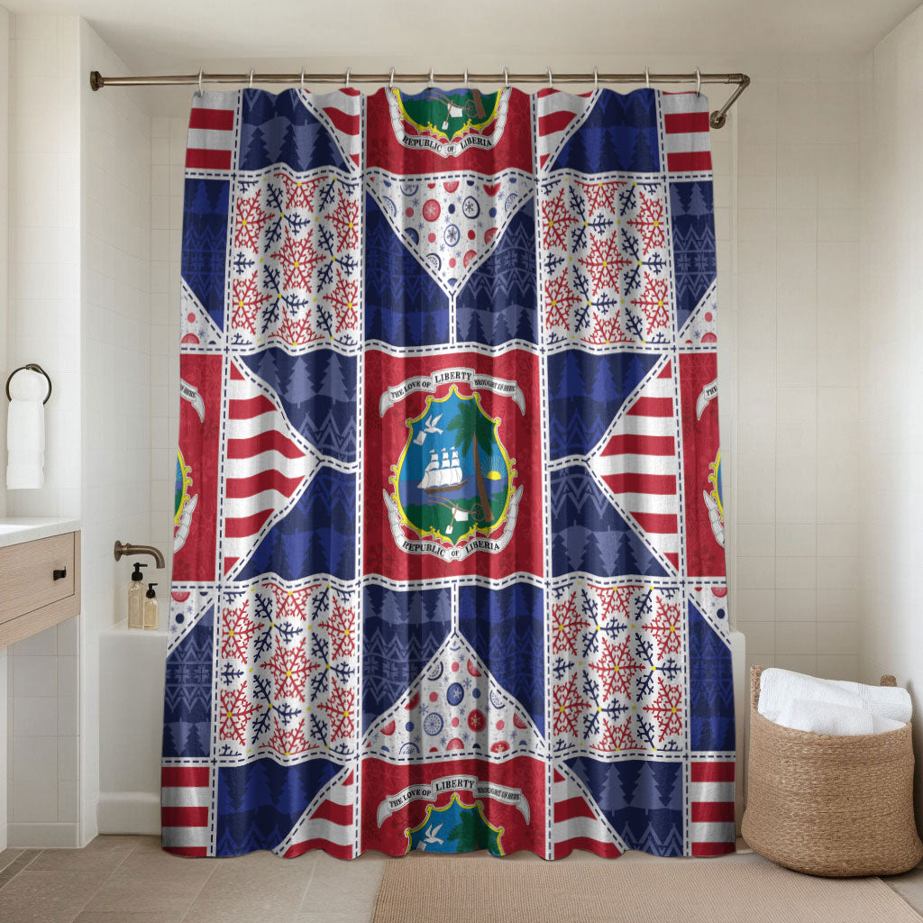 Liberia Christmas Bathroom Set Patchwork Style